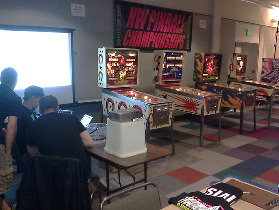 The older machines make up the Classics division of the NW Pinball Championships