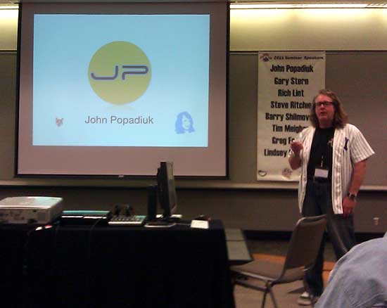 John Popaduik begins his Saturday seminar.