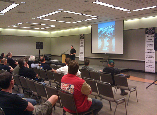 I popped in to Steve Richie's Seminar to get an earful about his motorcycle riding in Europe. Man Steve lives the life!