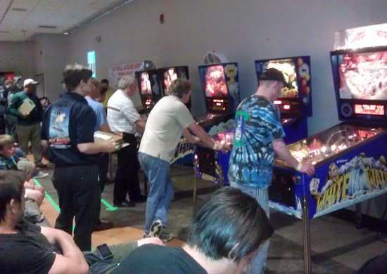Another view of the tournament machines