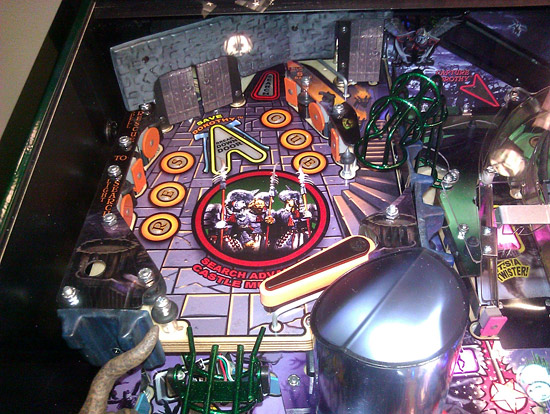 The upper left playfield - I didn't ever see the doors open, but they look gorgeous