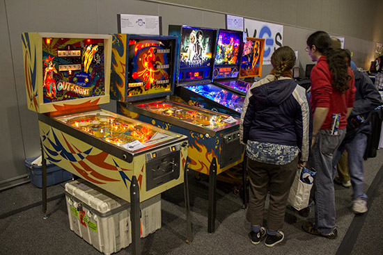 Some of the Seattle Pinball Museum's games