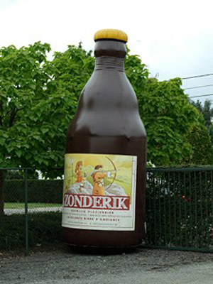 The big Zonderik promotional bottle, it had a diameter from 2meters and it was 5meters high