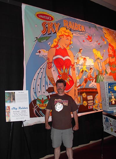 Don Fontes with his Sky Raider canvas