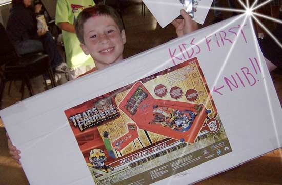 Kids winner Josh Faith took home a Transformers home game, a plaque and passes to Playland not at the Beach
