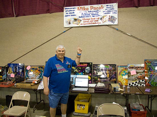 Mike Pacak's booth