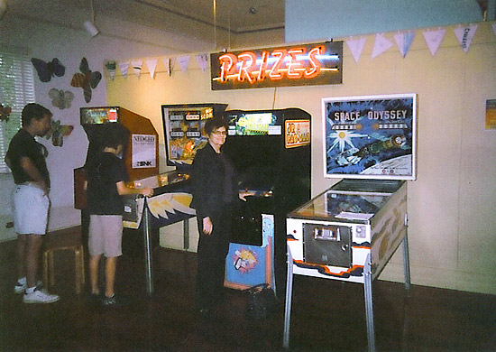 Arcade: Taito Bust-A-Move, Gottlieb 1967 Hi-Score, Midway Pac-Man Jr. and Williams 1976 Space Odyssey