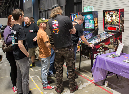 Stern's new The Walking Dead on the Pinball Heaven stand
