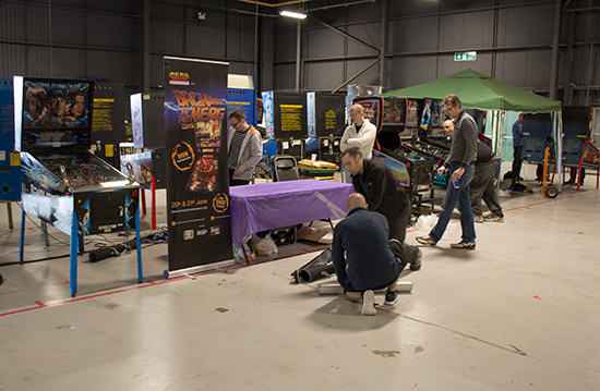 The Northeast Retro Gaming Show's (NERG) machines