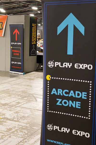 The pinball and video game zones sit side-by-side