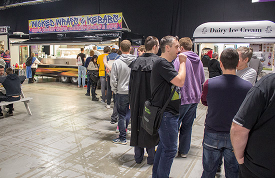 We thought Wicked Wraps & Kebabs had the longest queue, until...