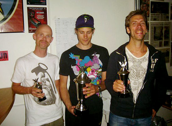 Main Tournament winners (left to right): Linus Persson (4th), Jorian Engelbrektsson (1st), Jörgen Holm (2nd)