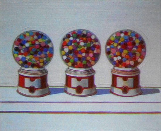 'Three Machines' by Wayne Thiebaud
