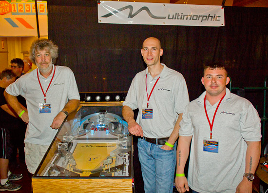 Les, Gerry and Brandon with the P3 in the exhibition hall