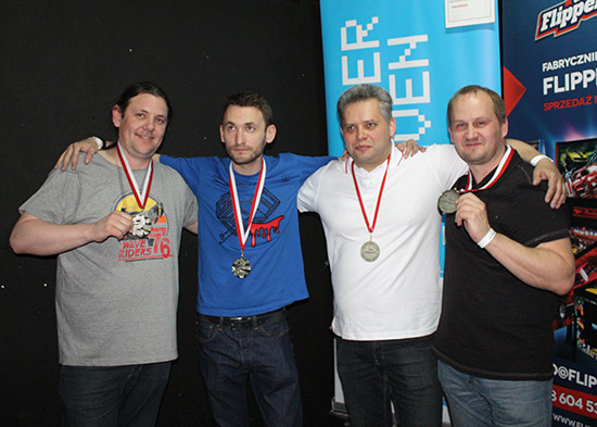 Team Tournament silver medal winners - Team Poland 1 (L-R):