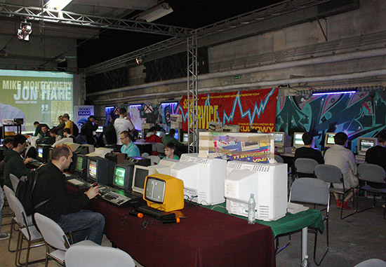 If you like retro gaming you would be quite at home here in the main area, which also hosted some interesting talks