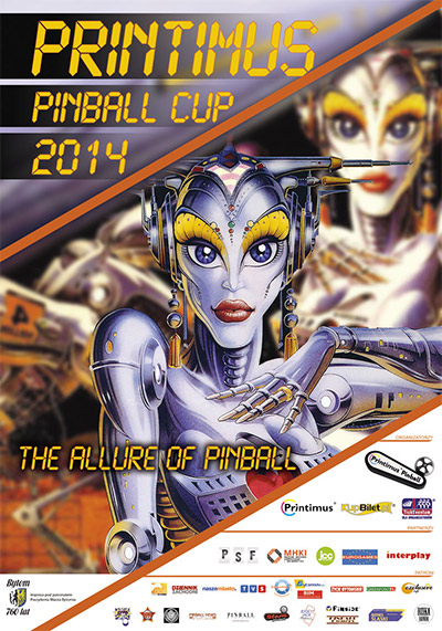 The poster for the Printimus Pinball Cup 2014