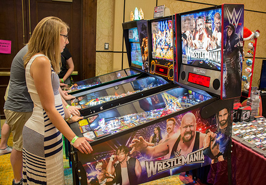 Duke City Pinball brought game along for visitors to enjoy