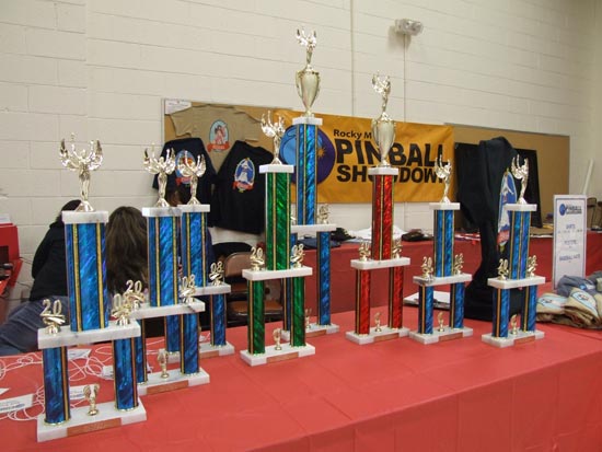 The tournament trophies
