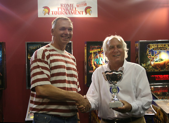 Winner of the Rome Pinball Championships 2010 - Rene Van Gool