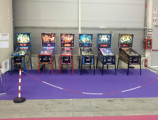 Machines for the Rome Pinball Tournament