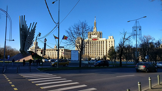 The House of Free Press building in Bucharest