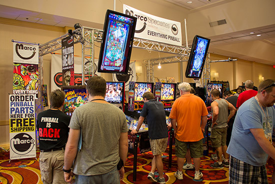 Marco Specialties had a range of Stern Pinball's latest models