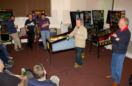 Adrian Godwin, Phil Dixon, Keith Donaldson, Mark Squires and Dave Edwards from the Forbidden Planet team