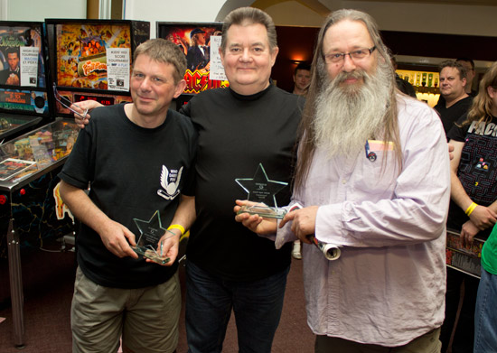 Steve with David Dutton (2nd) left, and James Watson (1st) right