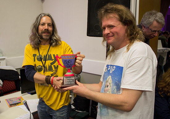 Andrew Foster won the Psych Out high score competition