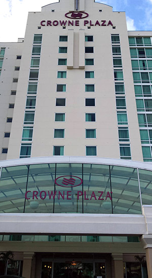 The Crowne Plaza Universal hotel