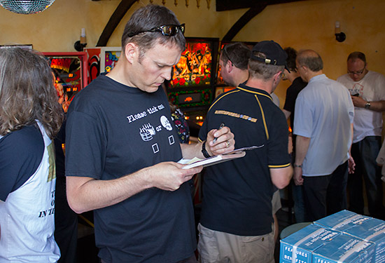 UK Pinball Cup organiser Nick Marshall signs up more players to the tournament