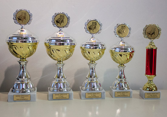 Trophies for the Swiss Open
