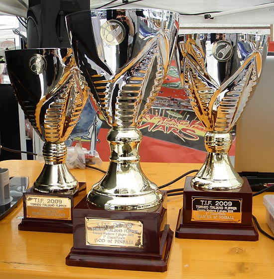 Trophies for the tournament