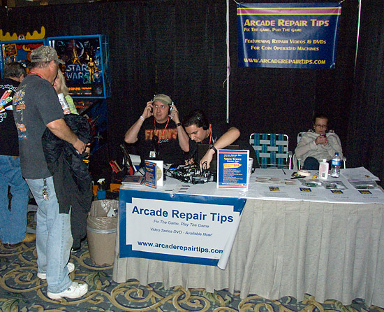 Arcade Repair Tips were recodring at the show