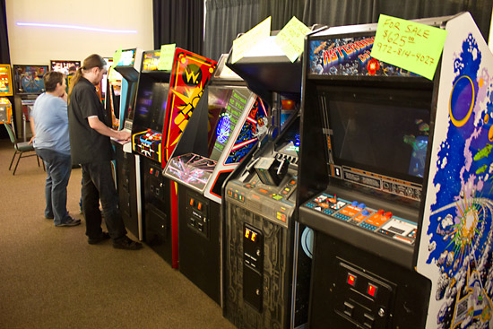 Some of the video games at the TPF