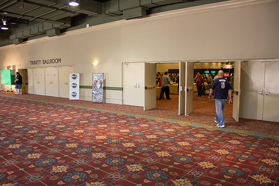 Down some more corridors until you arrive at the Trinity Ballroom