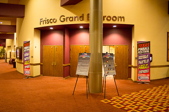 The entrance to the show hall
