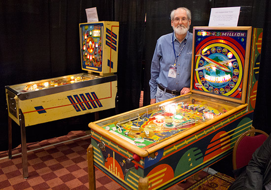 Bob Herbison was showing a trio of EM machines, although one sold before we took our picture