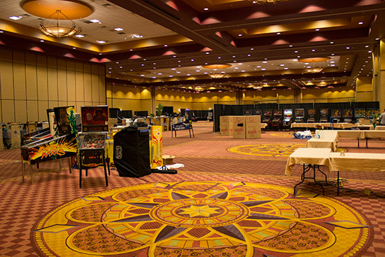 Inside the hall for set-up