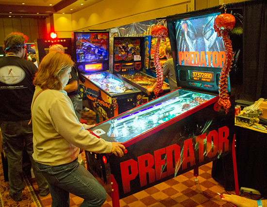 The Predator pinball from SkitB was at the show