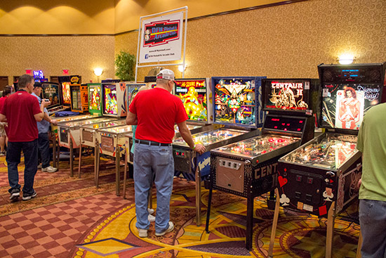 The Dallas/Ft. Worth Pinball & Arcade Club brought an impressive collection of machines to the show