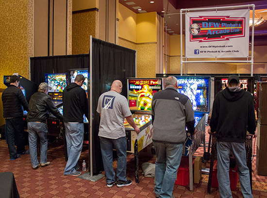 DFW Pinball & Arcade Club's machines