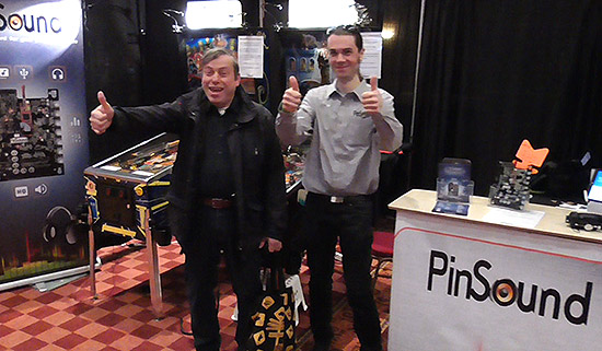 Ad Jonker with Nicolas from PinSound