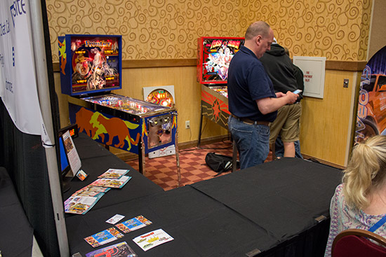 Total Pinball Restorations brought their Frontier and Flash Gordon projects