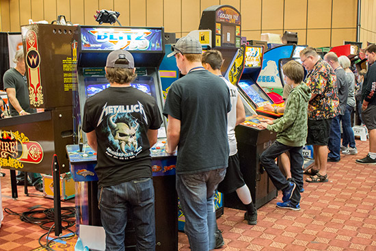 Although it was mostly about the pinball, there were plenty of video games too