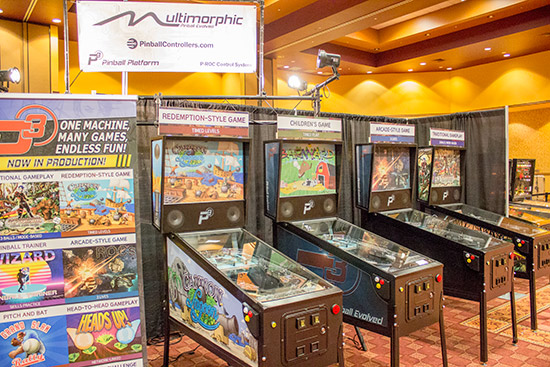 Multimorphic had a large display of eight P3 machines