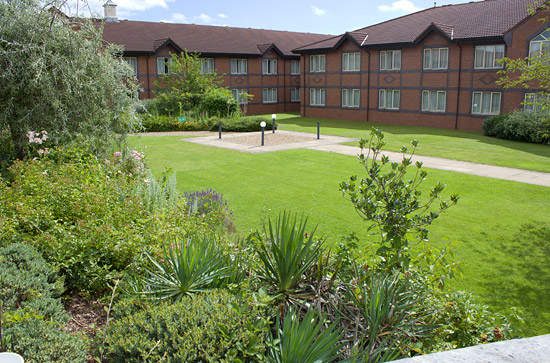 The hotel's grounds