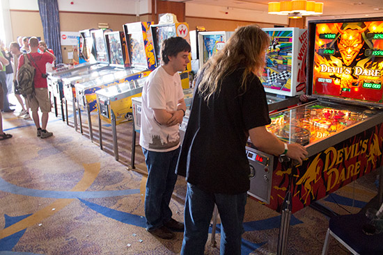 The two semi-finals in the UK Pinball Classic