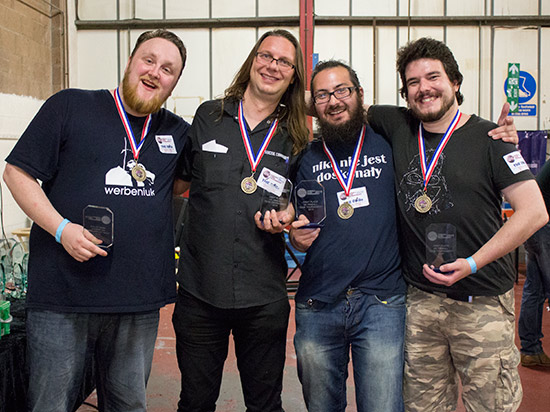 The winners of the UK Pinball Team Tournament - The DNQs